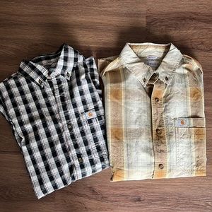 Carhartt shirt sleeve shirts 2 size M